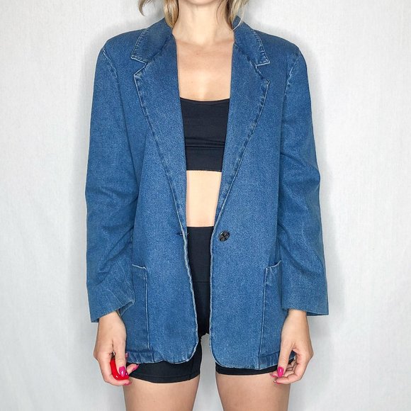 Vintage Denim Blazer - Picture 13 of 16